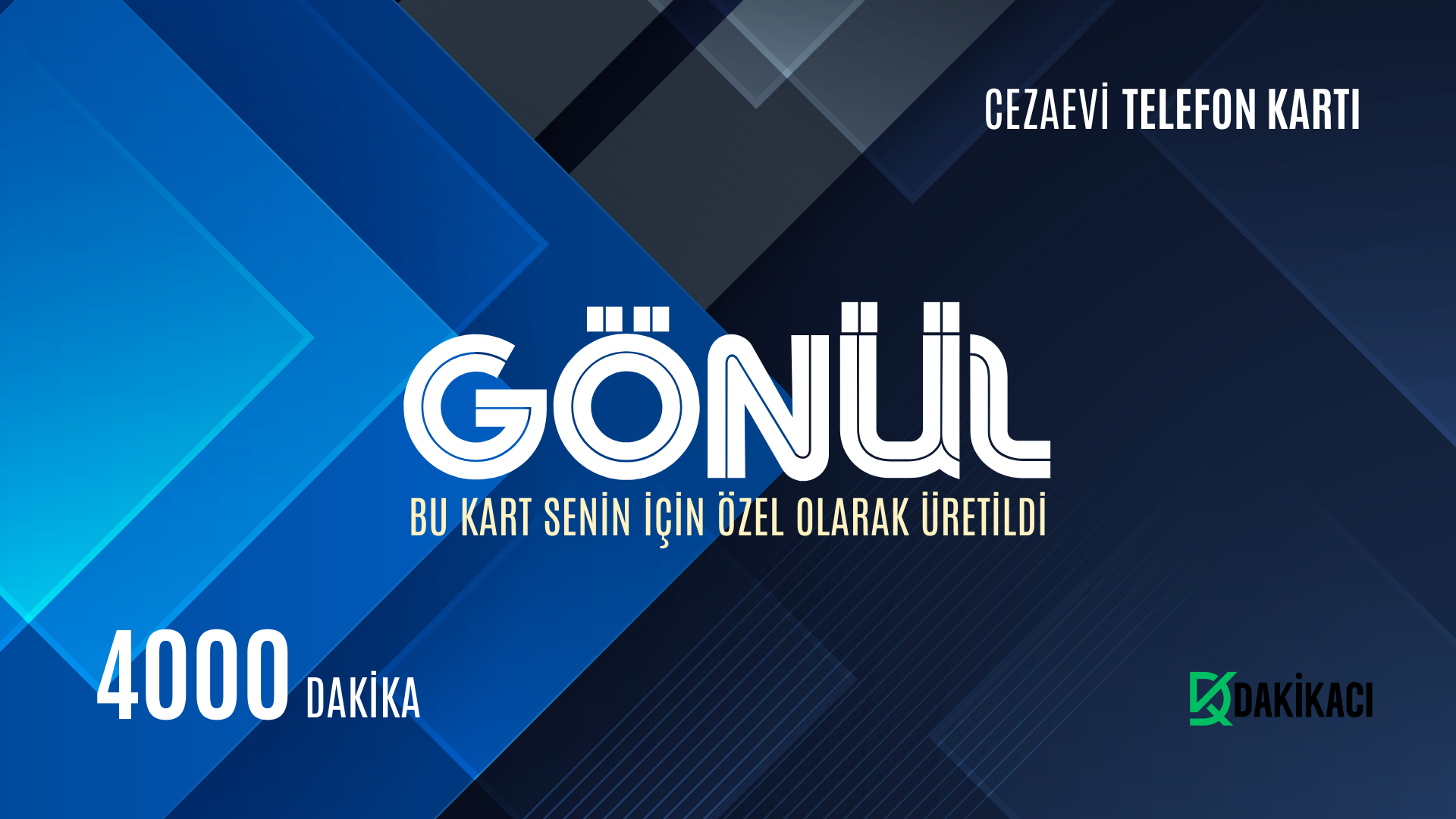 GÖNÜL CEZAEVİ TELEFON KARTI